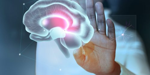 Brain study background psd for mental health care medical technology